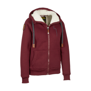 WINTER Hoodie Damen granat