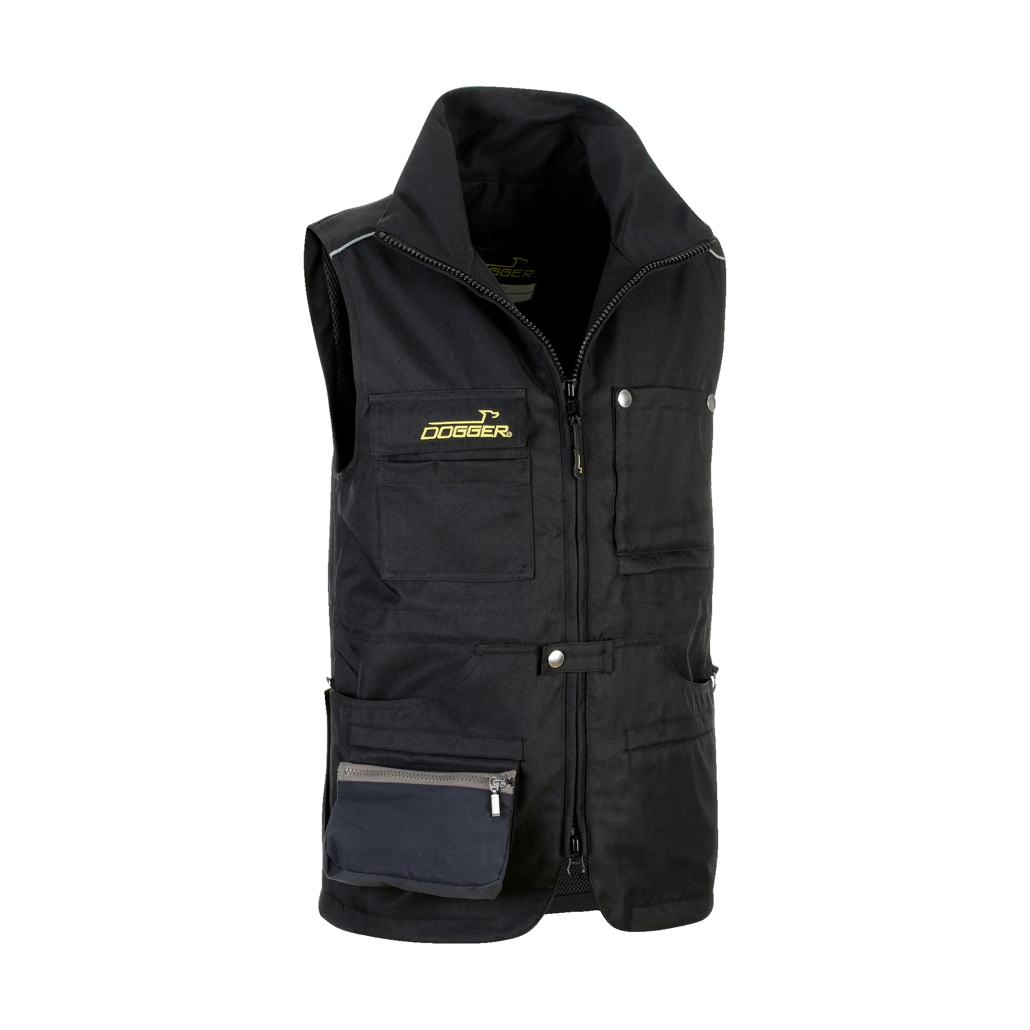 CLASSIC Gilet mit Kragen Unisex schwarz