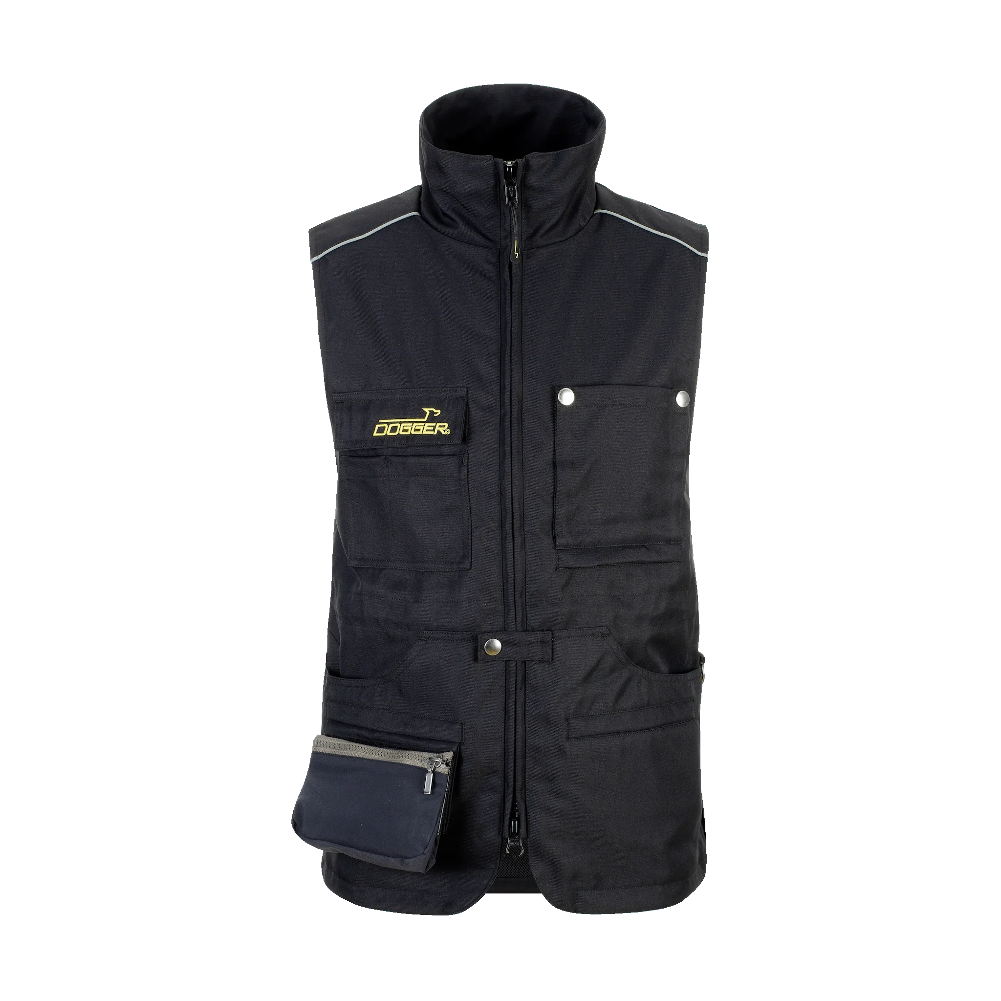 CLASSIC Gilet mit Kragen Unisex schwarz