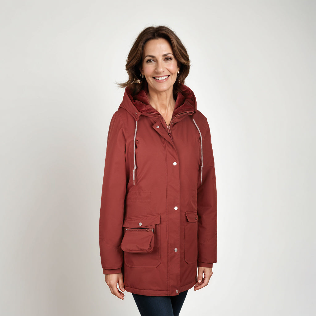 LADY II Parka Damen red clay