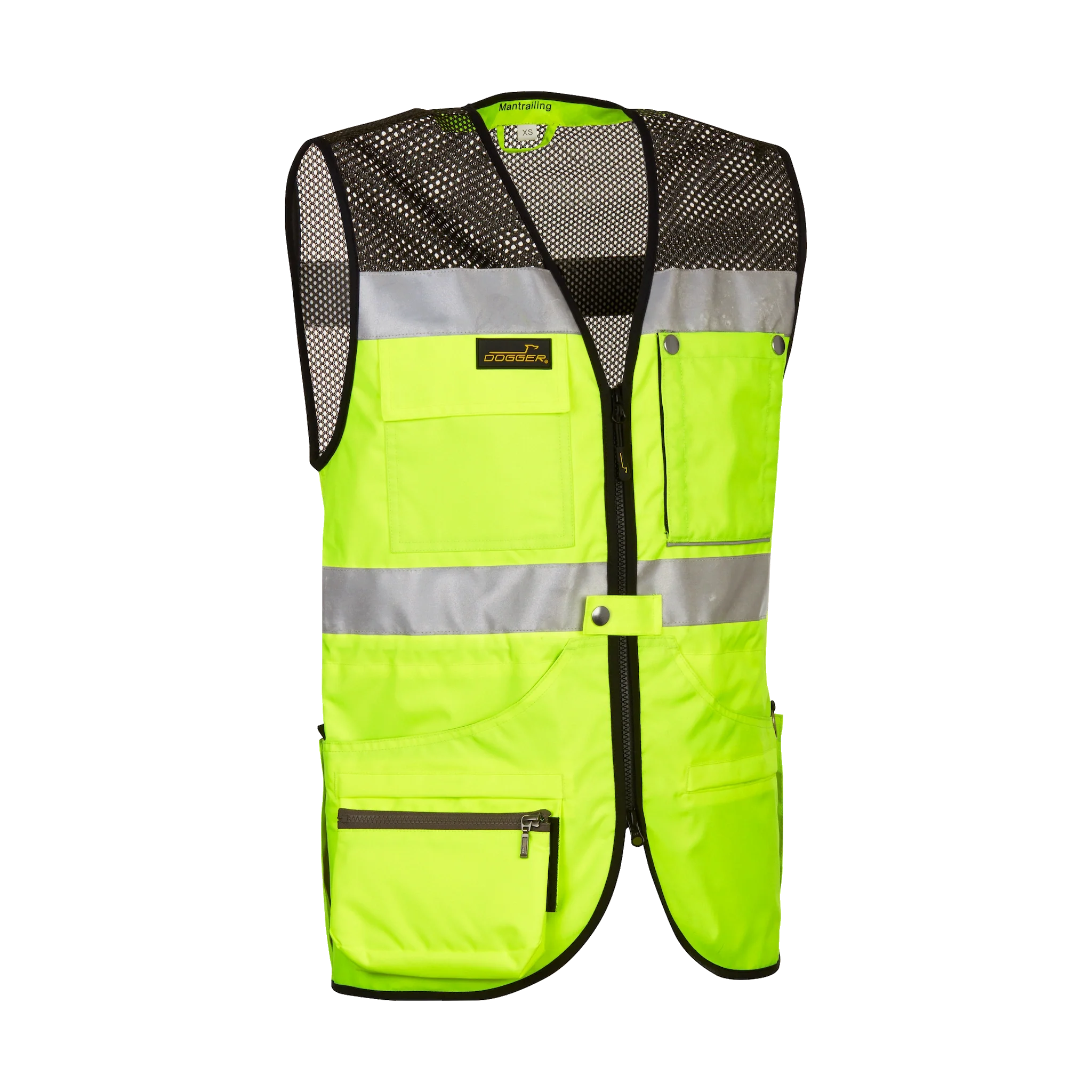 MANTRAILING Weste mit Netz Unisex gelb