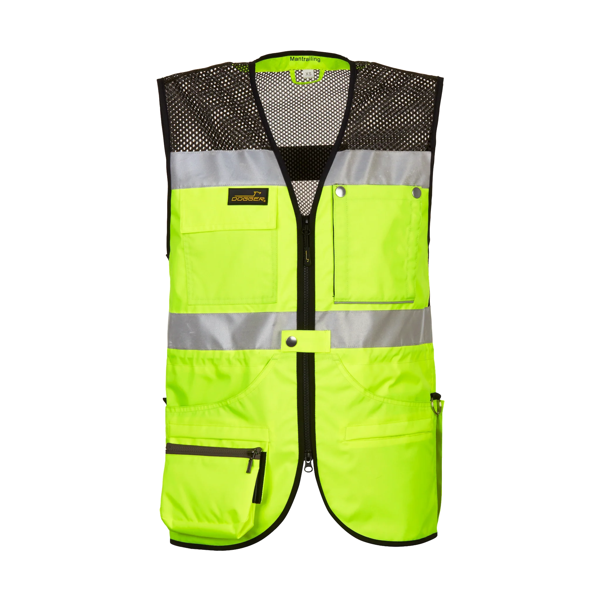 MANTRAILING Weste mit Netz Unisex gelb