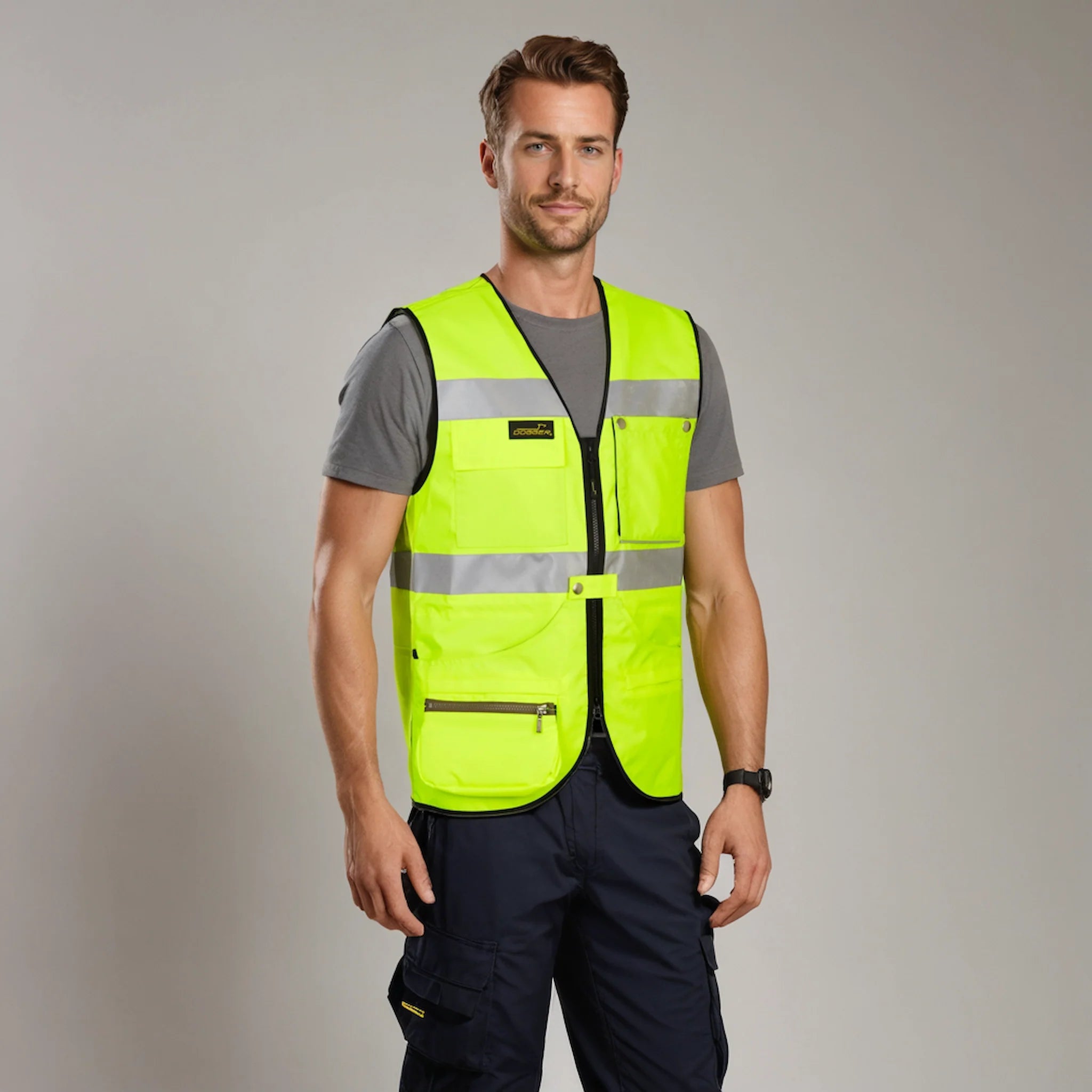 MANTRAILING Weste Unisex gelb