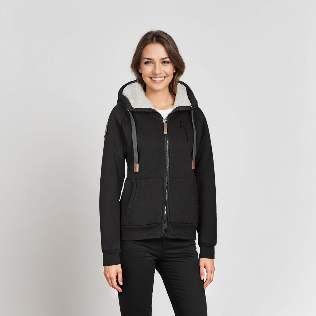 WINTER Hoodie Damen black