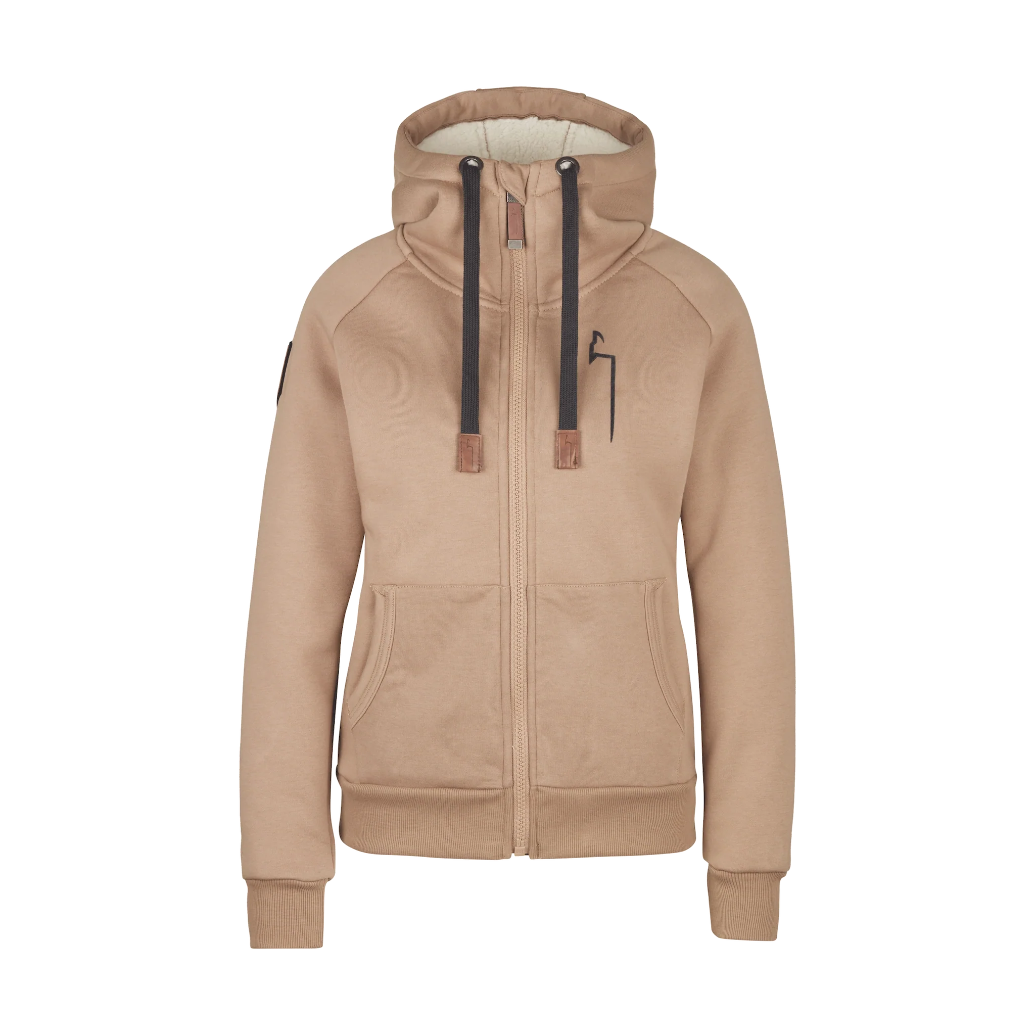 WINTER Hoodie Damen camel