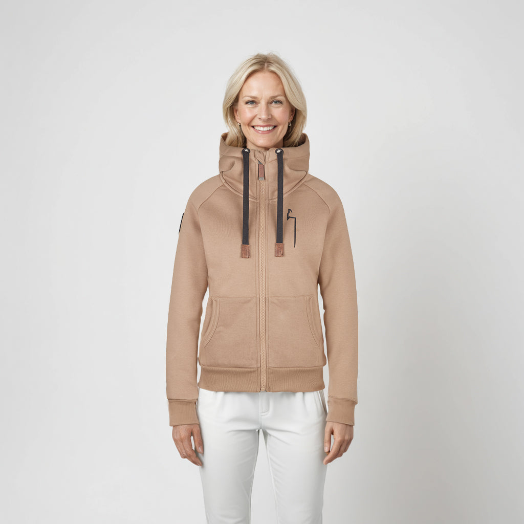WINTER Hoodie Damen camel