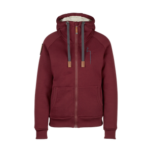 WINTER Hoodie Damen granat