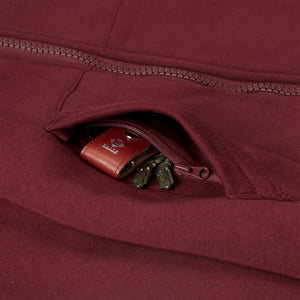 WINTER Hoodie Damen granat