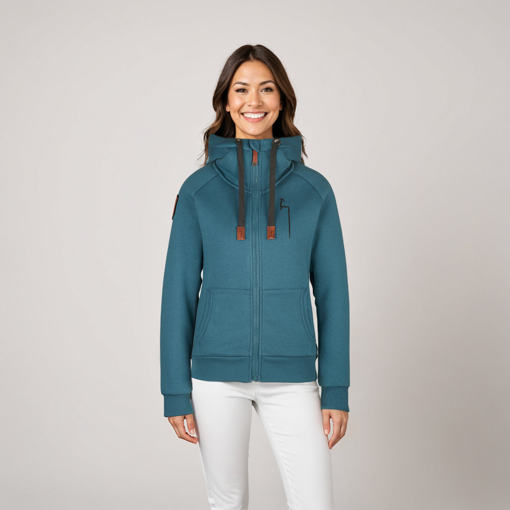 WINTER Hoodie Damen smoke blue