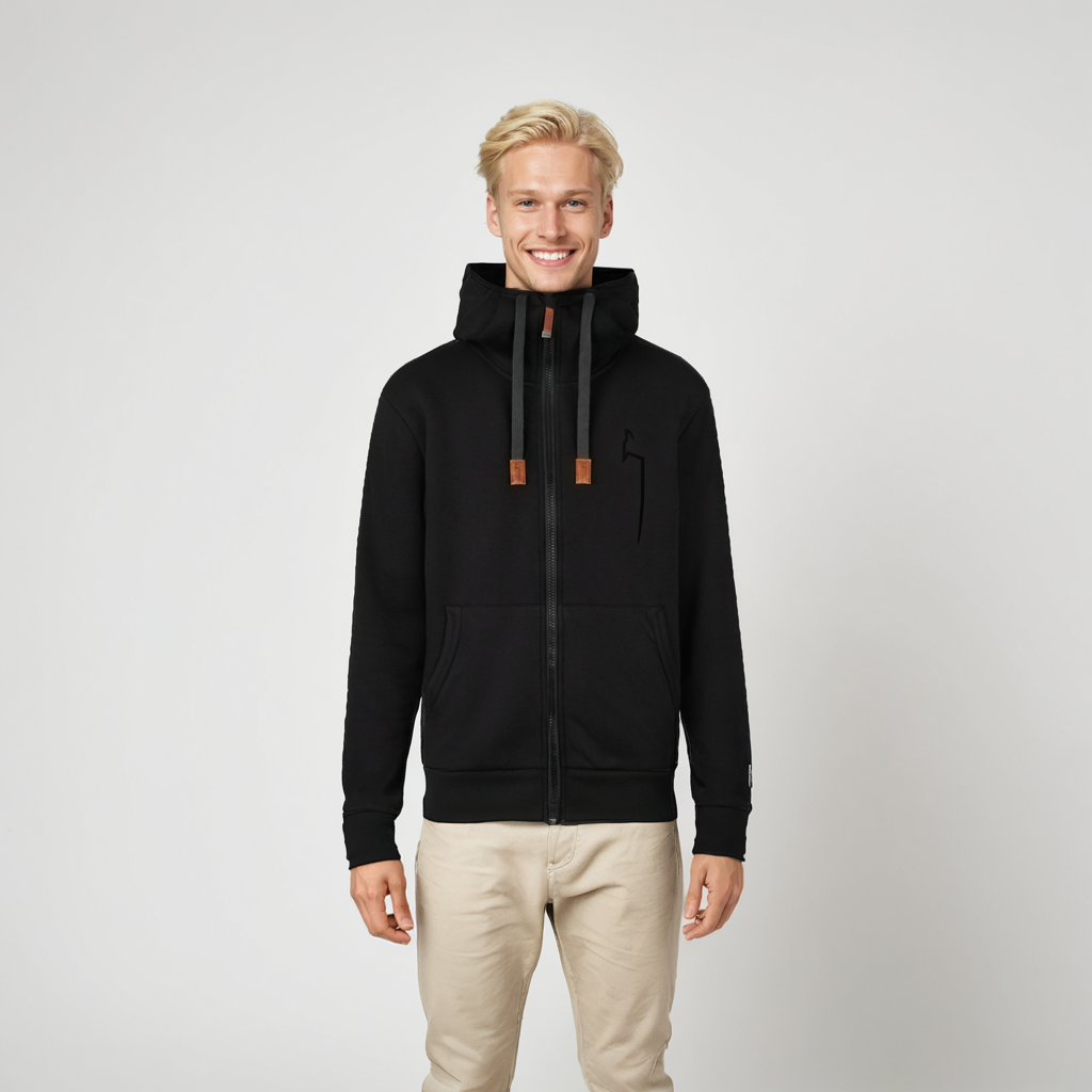 WINTER Hoodie Herren black